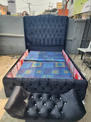 4/6 Blue Color Bedframe