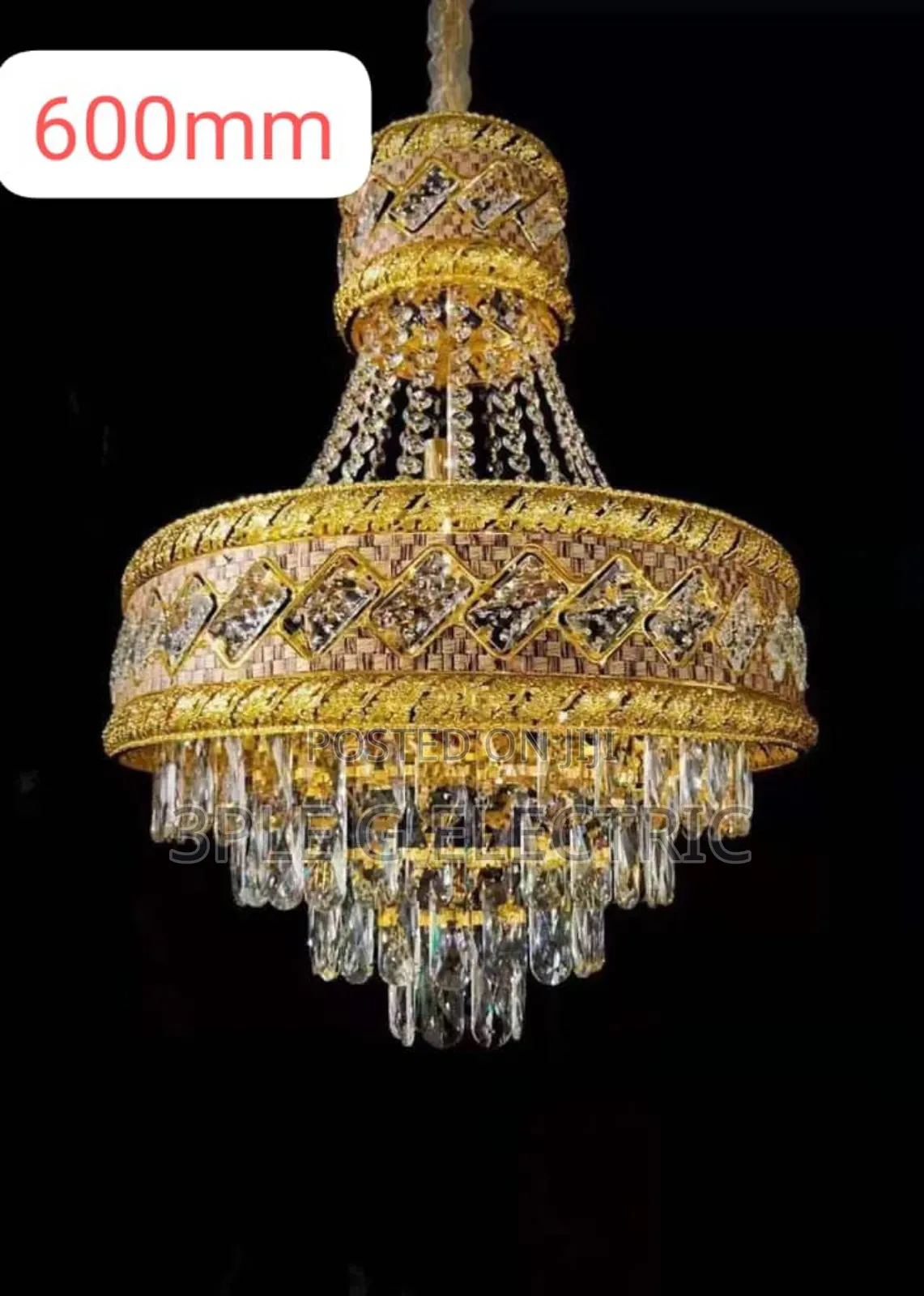 Double Step Crystal Chandelier
