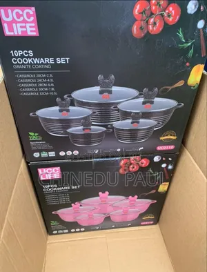 Ucc Life (Uc0110)Original Cast Granite 10-PCS Cookware Set/Pot (Yz103)