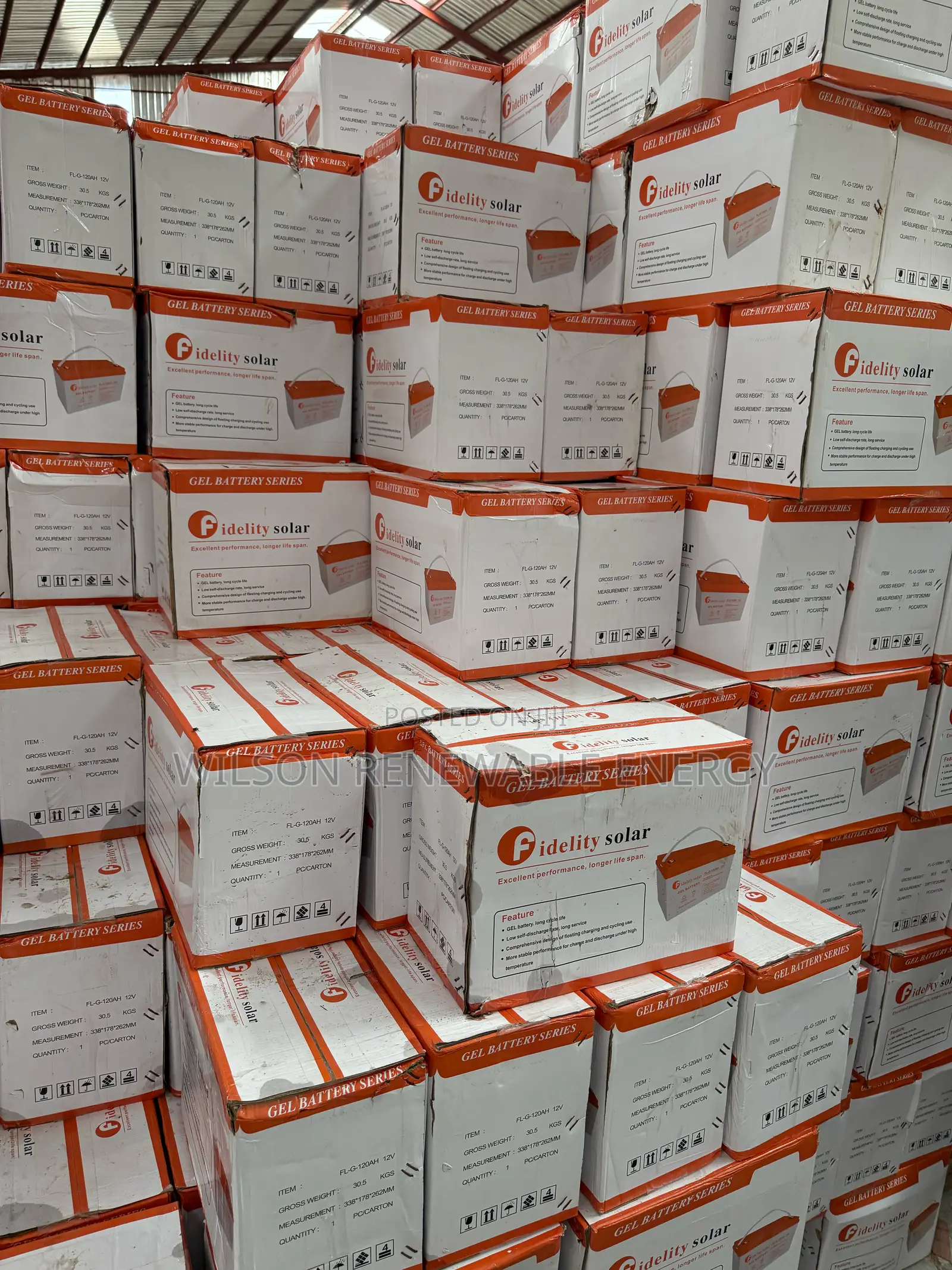 120ah 12v Fidelity Gel Battery