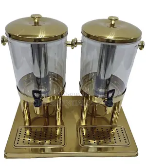 Double Beverage Dispenser - 16-Liter Commercial Stainless Steel