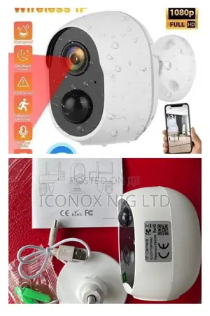 4mp Battery Wifi Bullet Camera Waterproof for Indoor/Outdoor Use