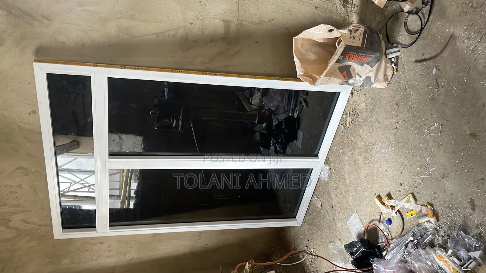 Grey Aluminum Casement Window