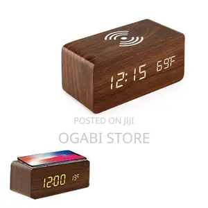 Wooden Digital Alarm Clock