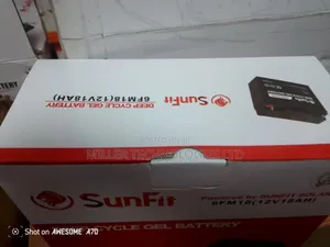 New Model Sunfit Gel 18ah Battery