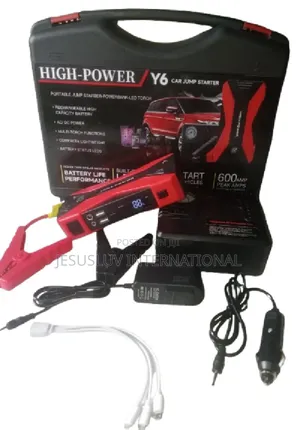 Y6 Jump Starter Tire Inflator for Large -Small Vehicle 12v-Digital