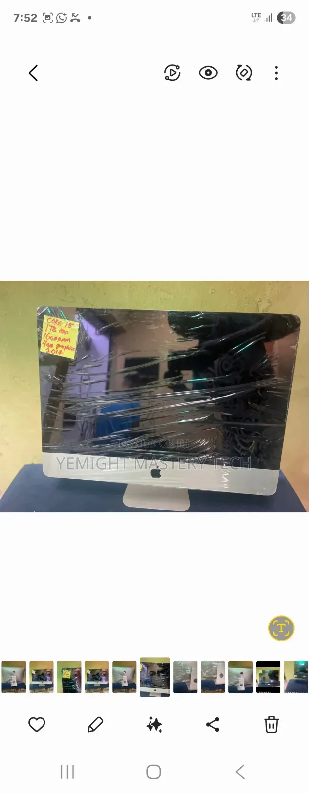 Desktop Computer Apple iMac 16GB Intel Core I5 HDD 1T