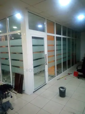 Modern Aluminium Office Partition With 6mm Glass Sleek Borderline Fi