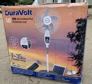 Duravolt 16 Rechargeable Fan With Panel and Bulb