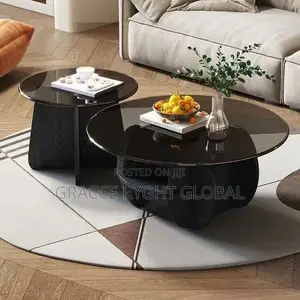 2pcs Glass Center Table