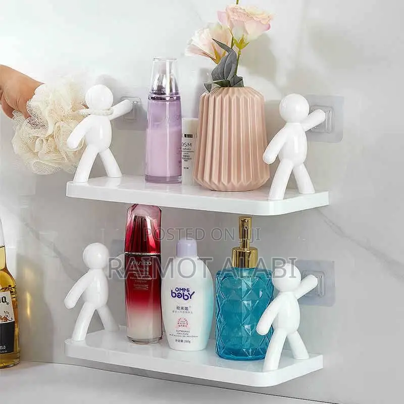1pcs White Bathroom Rack