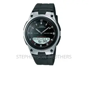Casio Aw80-1av Men’S Analog-Digital Databank Black Resin Medium Watch