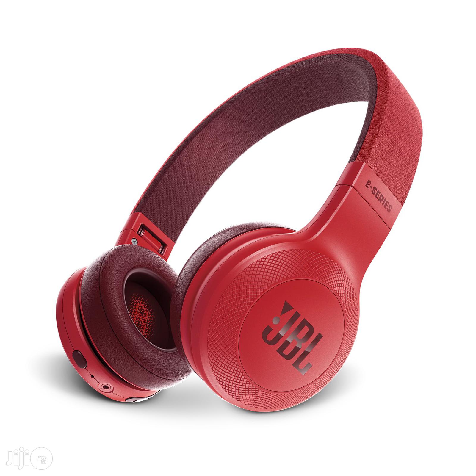 JBL E45BT On-Ear Wireless Headphones (Red)