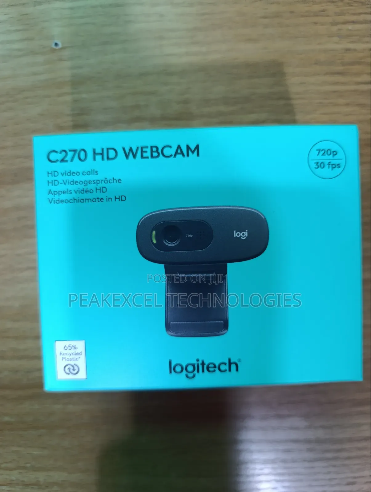 Logitech C270 720p Hd Webcam W/ Built-in Noise-Reducing Mic