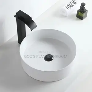 Round White Counter Basin
