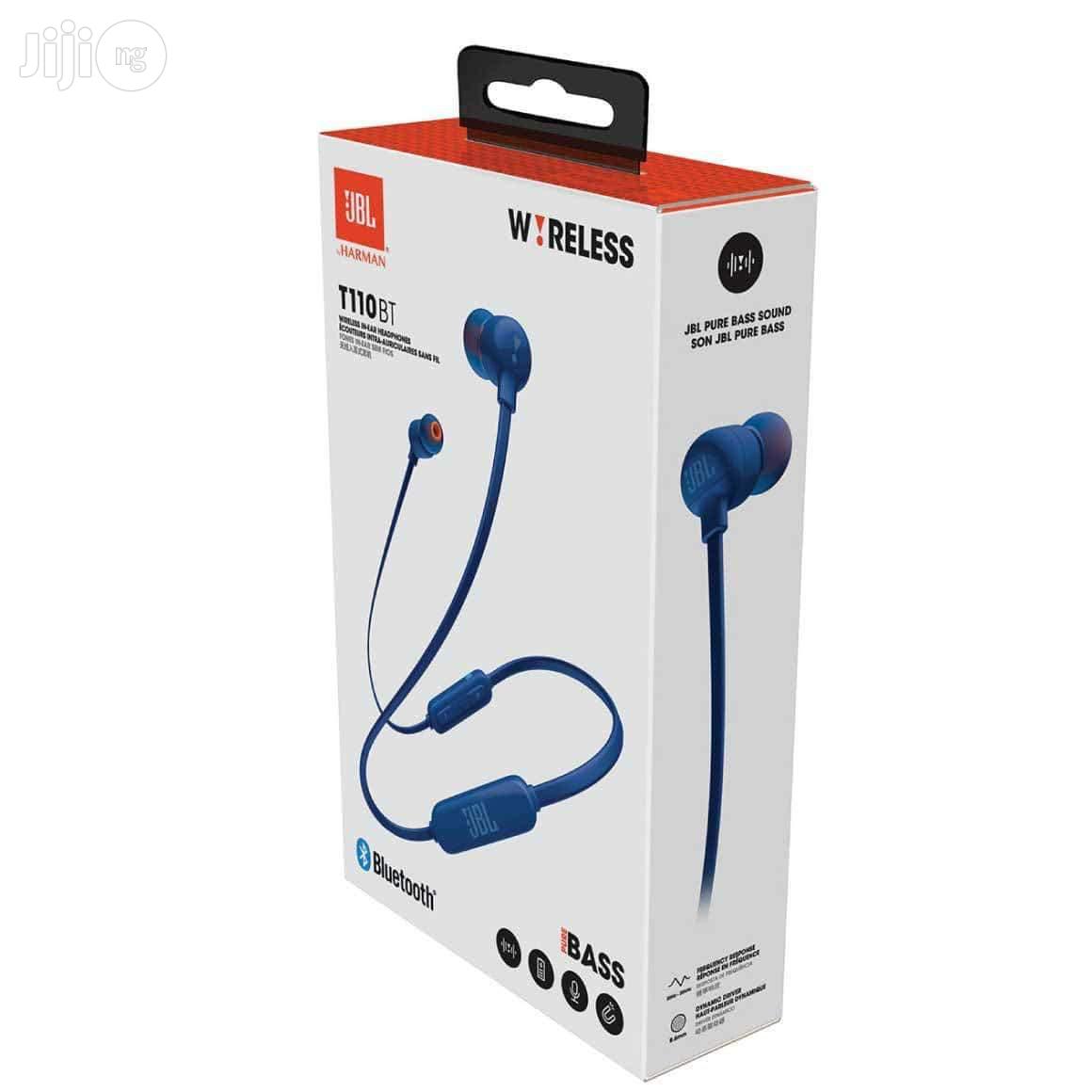JBL T110 BT Wireless Bluetooth Headphones Blue