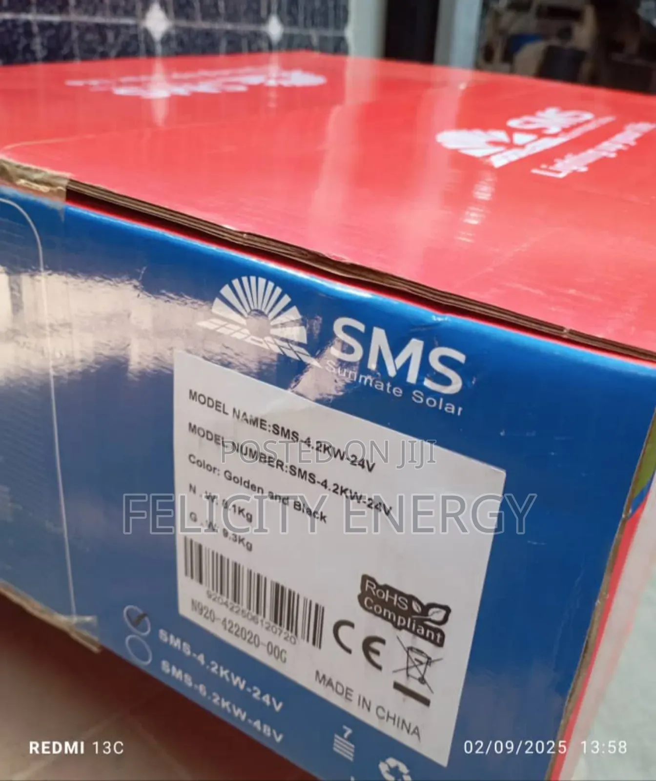 SMS Hybrid Inverter 4.2kva 24v