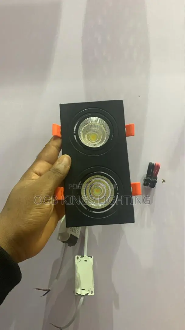 Recessed Double Led Dimmable Downlight Cob 7w Spot Decoration