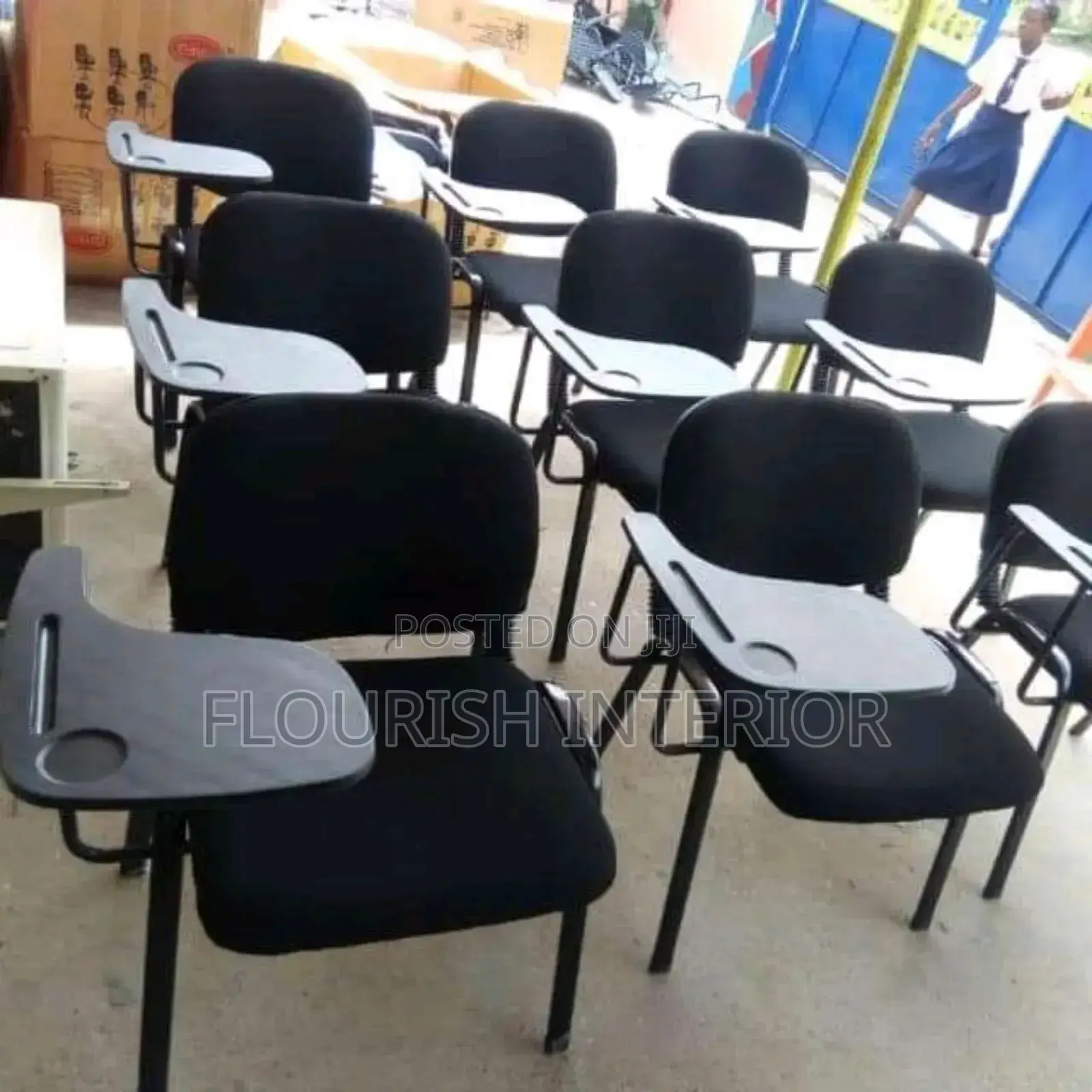 Imported Quality Classic Student Chair With Writing Pad.