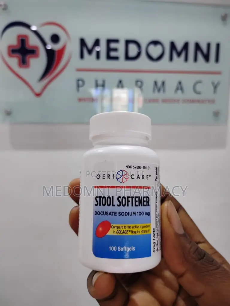 Stool Softener 100mg, Gentle Constipation 100 Softgels