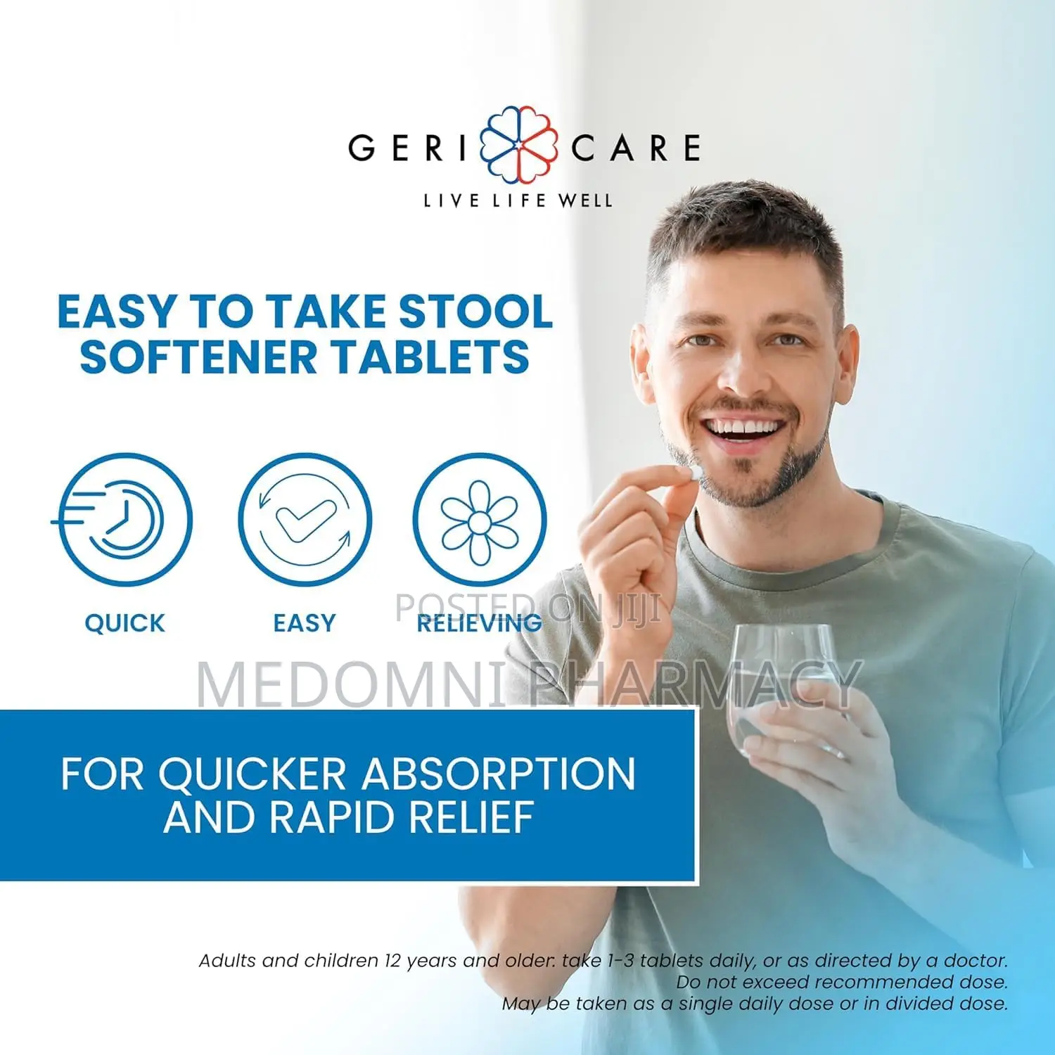 Stool Softener 100mg, Gentle Constipation 100 Softgels