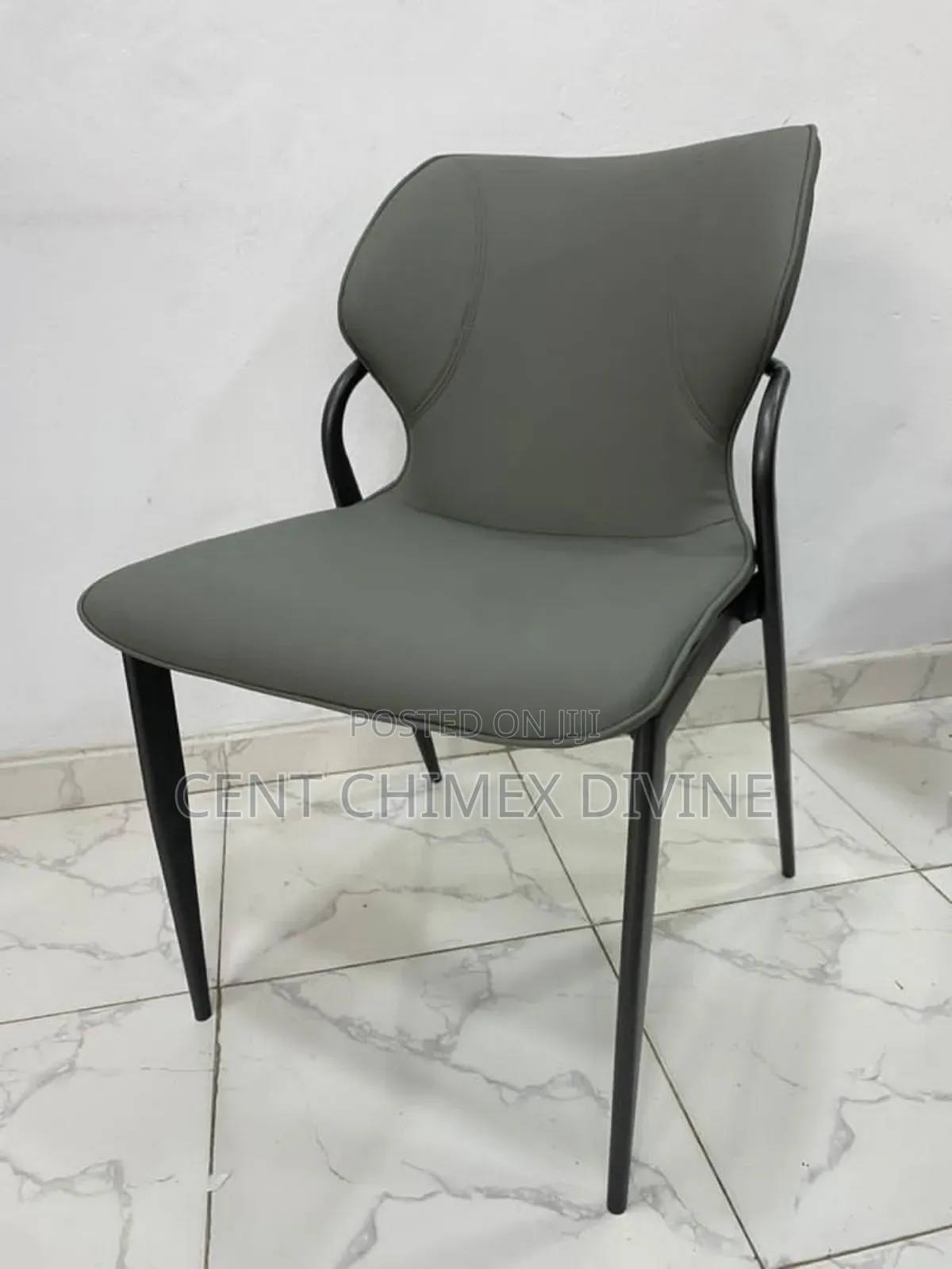 Grey Quality Material Leather Chair