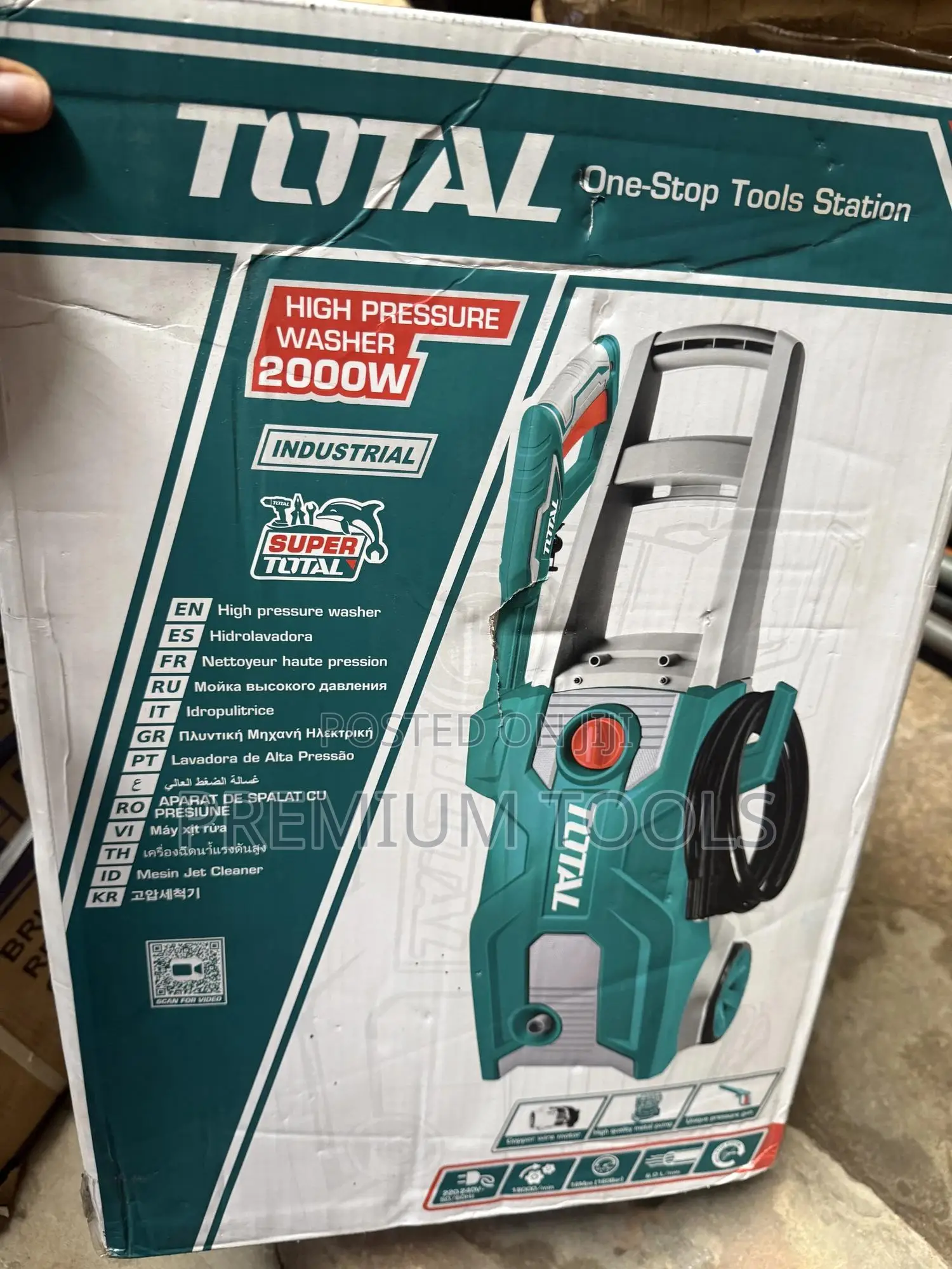 Total High Pressure Washer 2000w Electric Machine