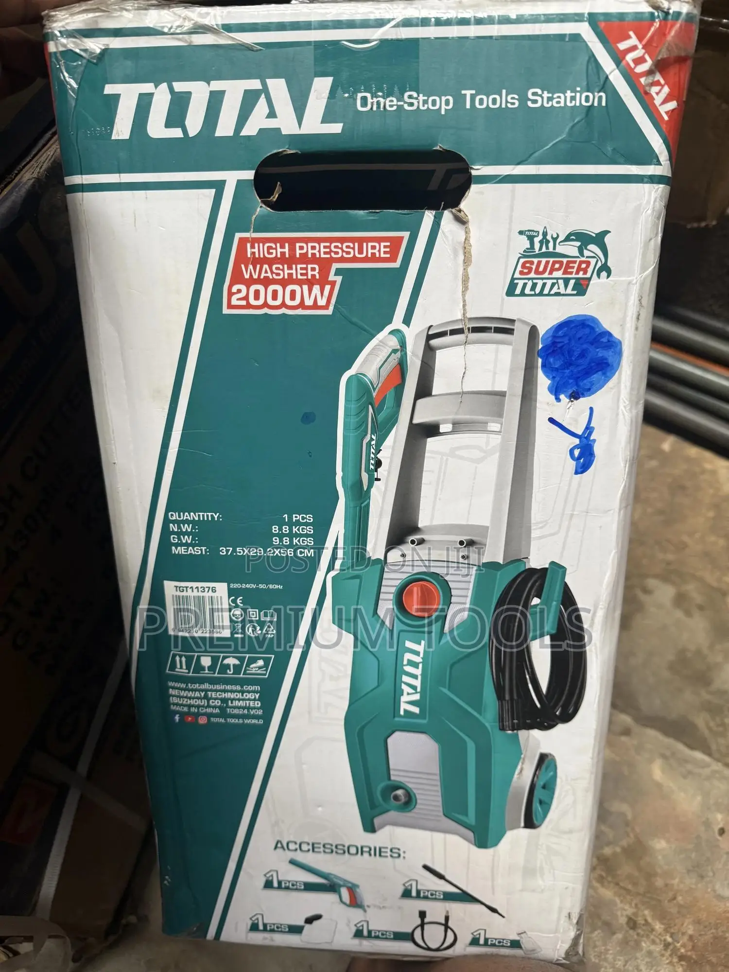 Total High Pressure Washer 2000w Electric Machine
