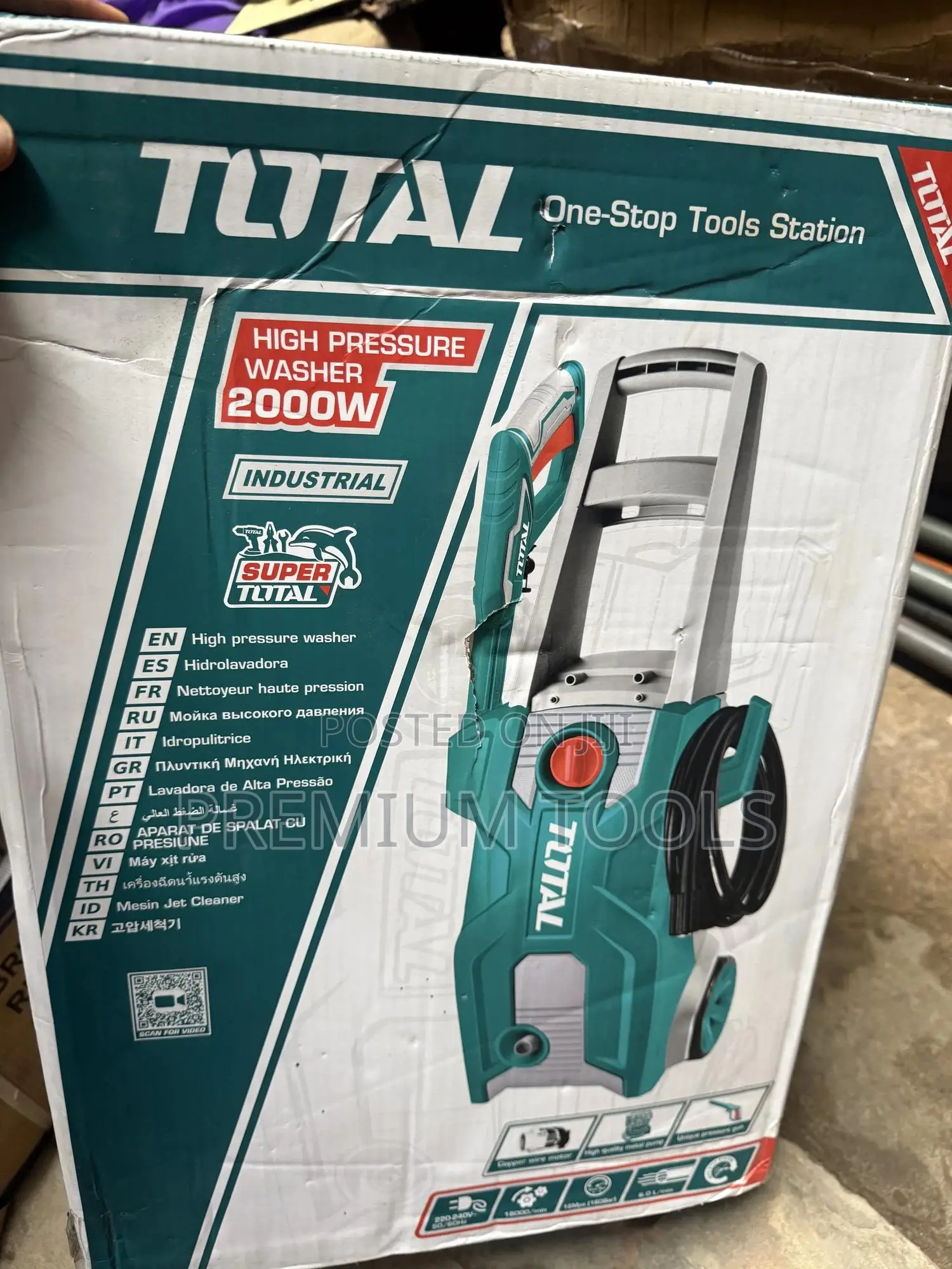 Total High Pressure Washer 2000w Electric Machine