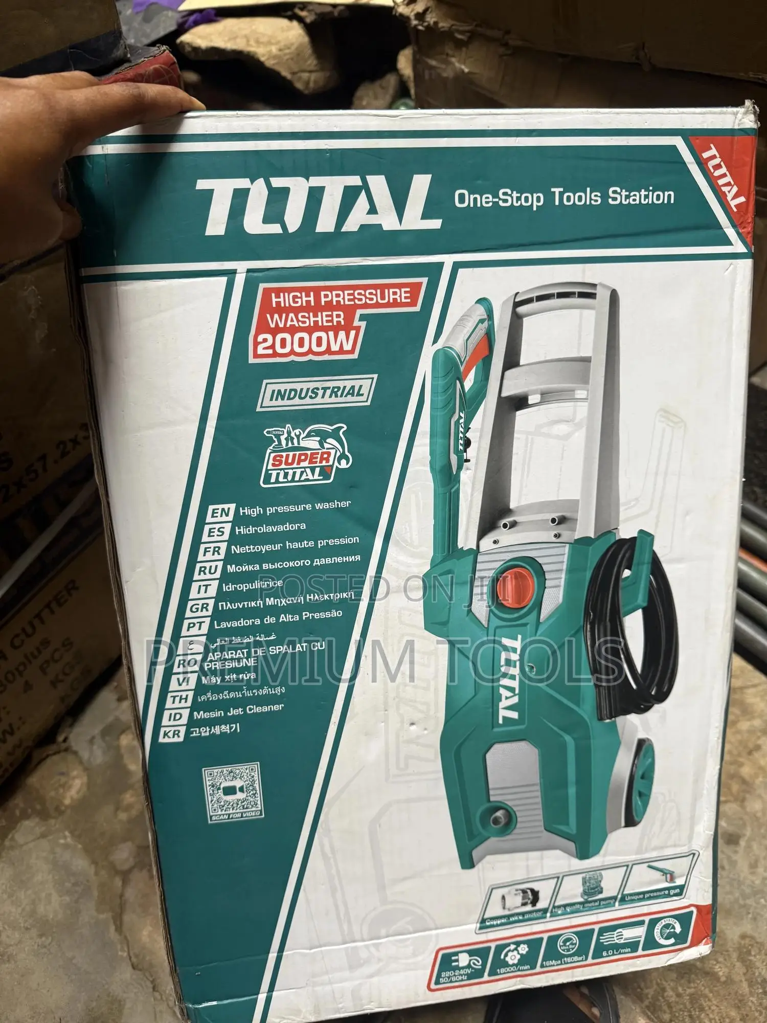 Total High Pressure Washer 2000w Electric Machine