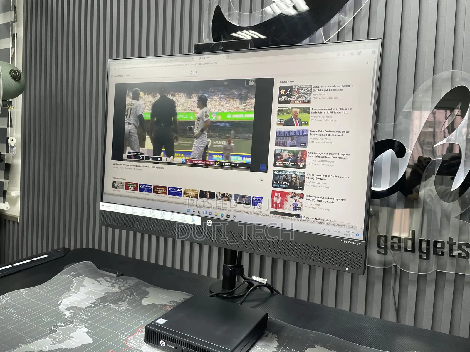 HP 24” Ips Full Hd Video Conferencing Monitor Built-in Camera, Speaker
