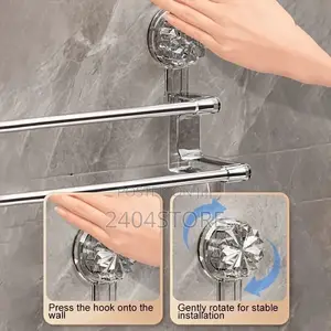 Adjustable Double Pole Towel Hanger