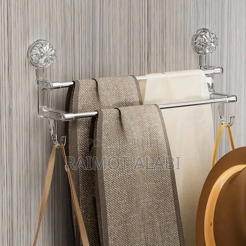 Adjustable Double Pole Towel Hanger