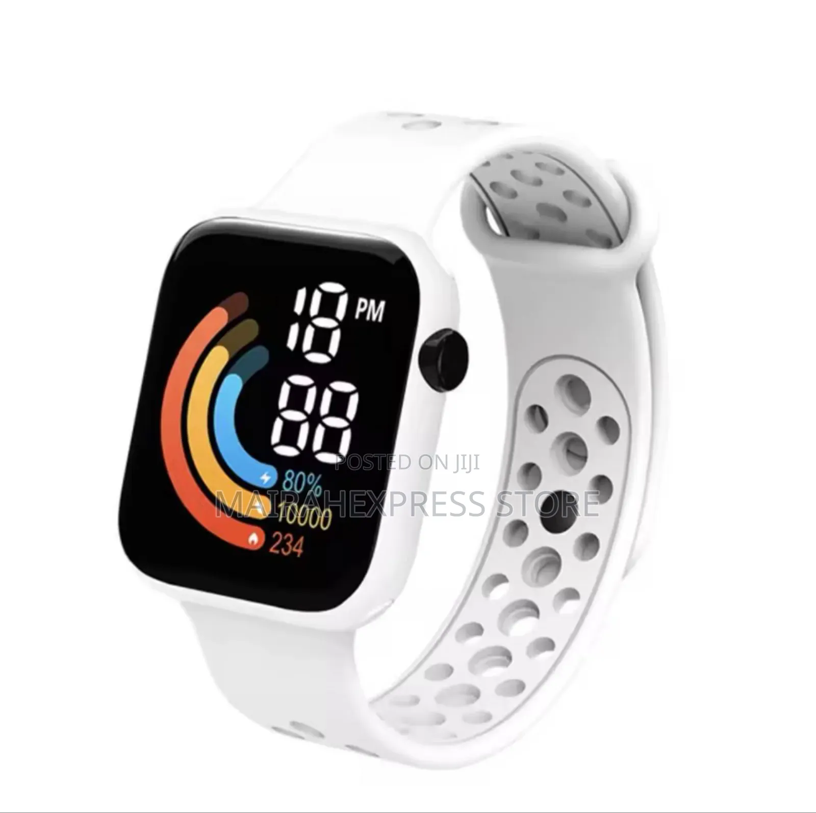 Led Creative Dial Rainbow Pattern Electronic Watch