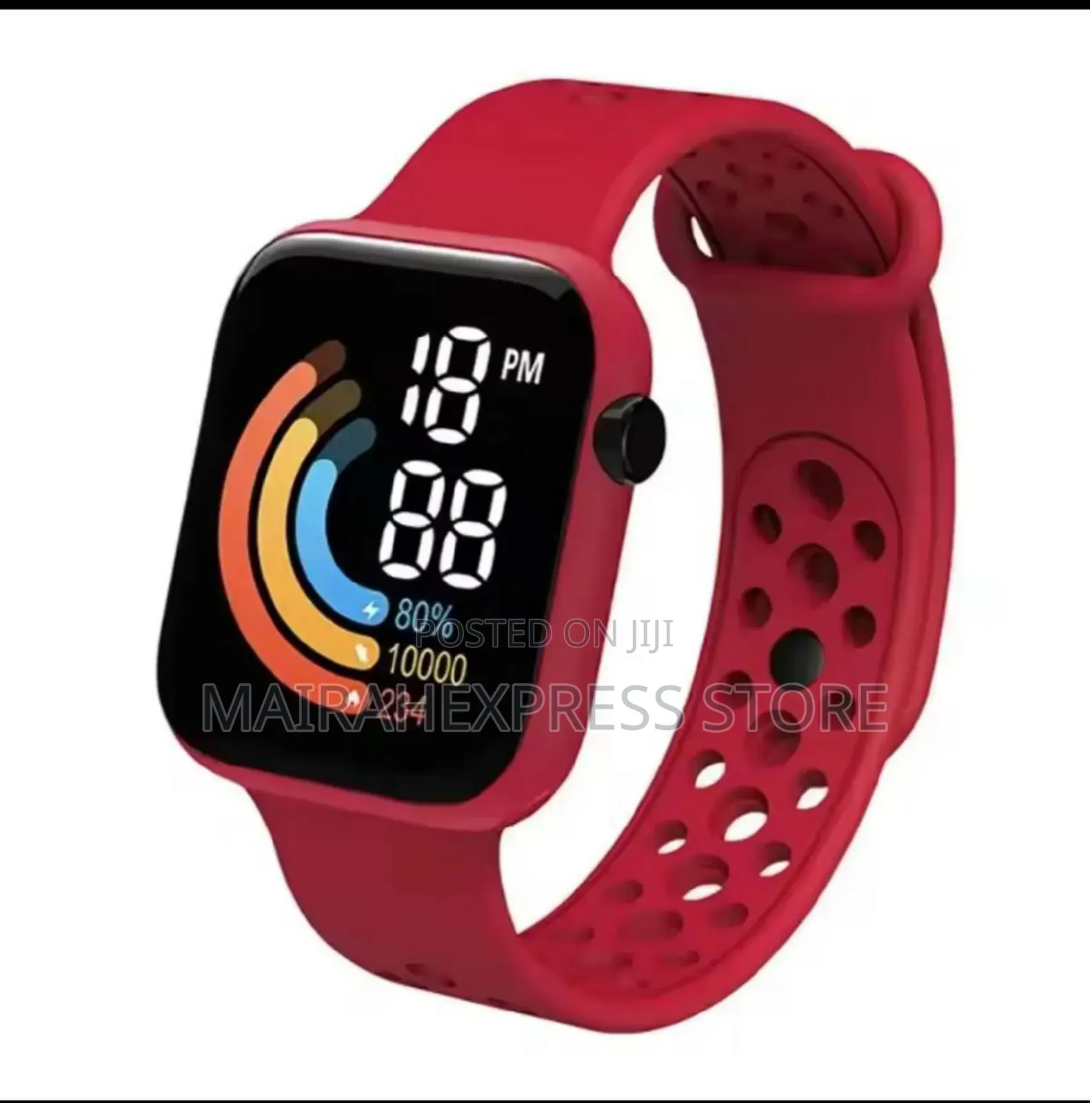 Led Creative Dial Rainbow Pattern Electronic Watch