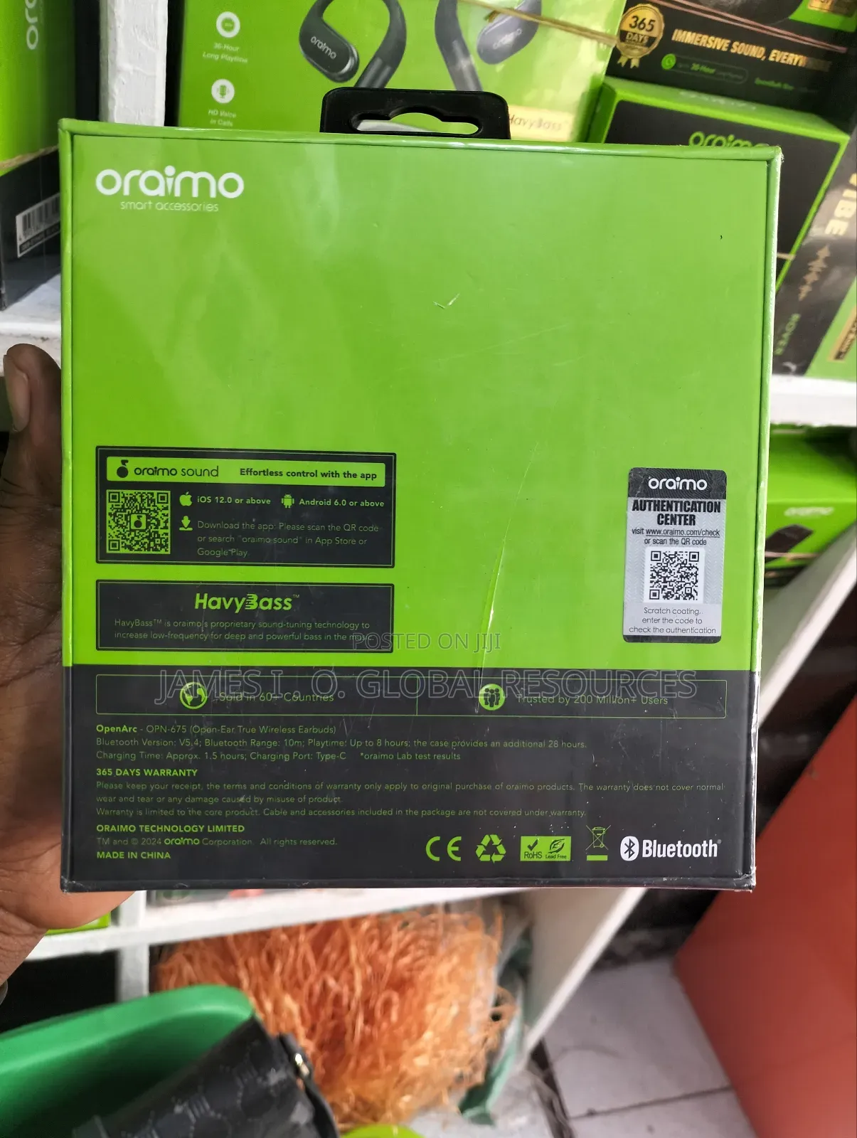 Oraimo Bluetooth Ear Buds Open Arc