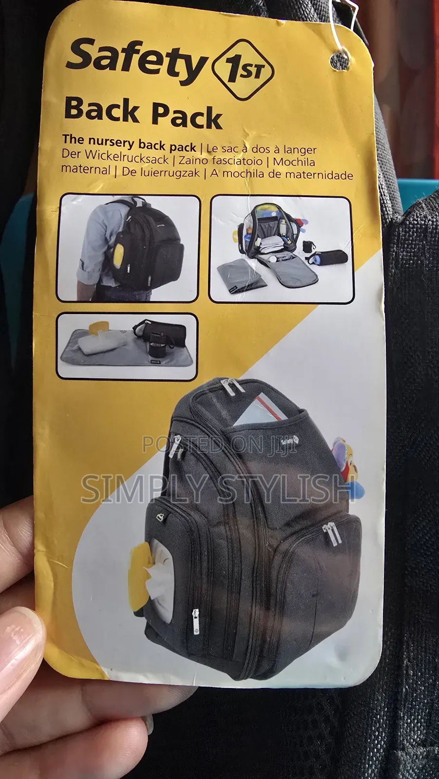 Safety First Diaper Backpack Bag