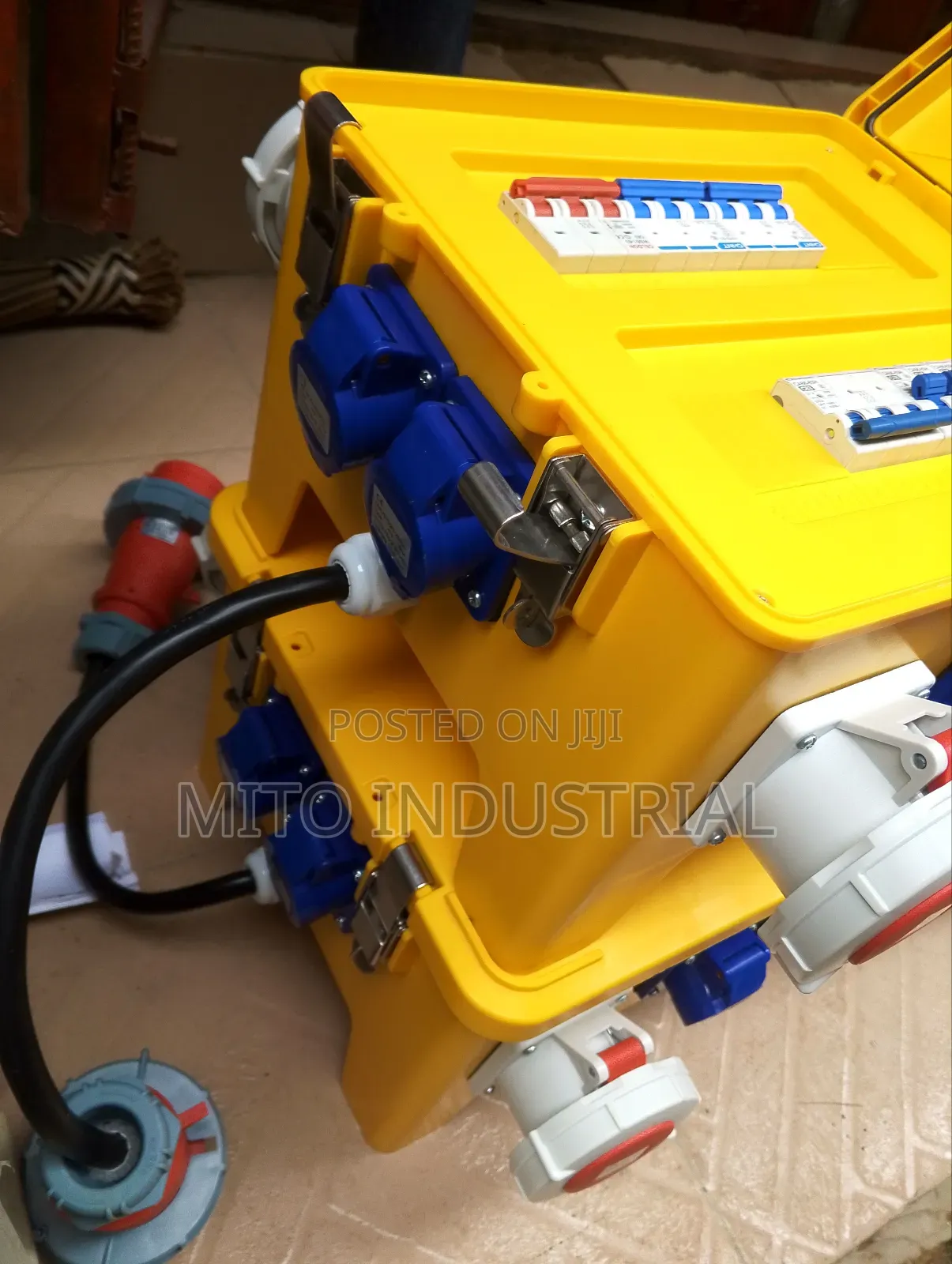 Portable Industrial Power Distribution Box.