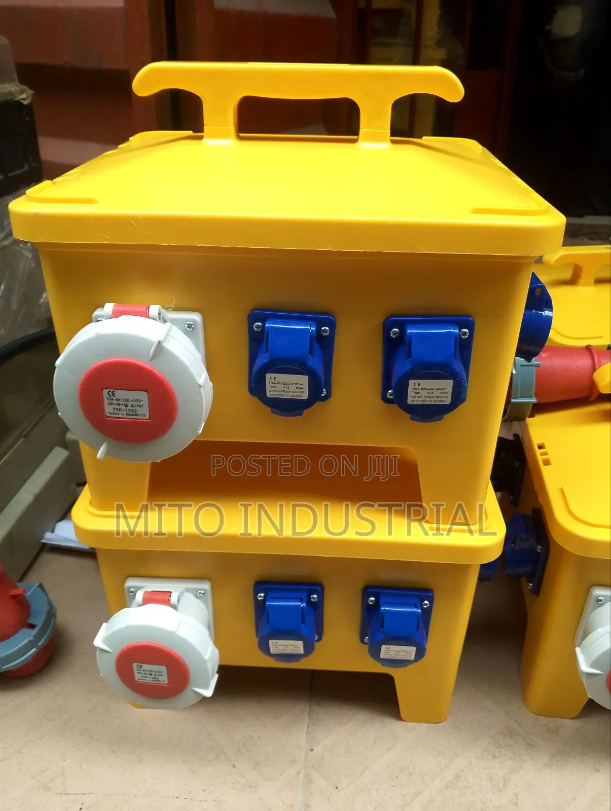 Portable Industrial Power Distribution Box.