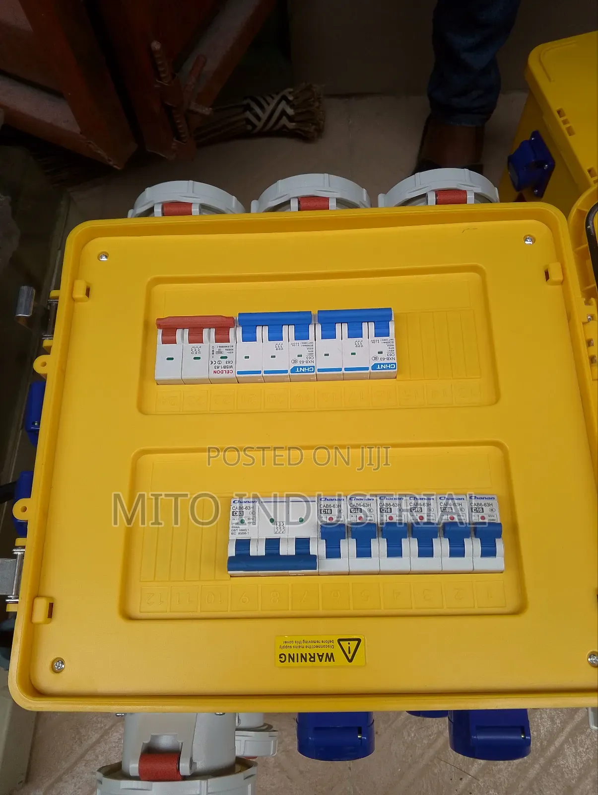 Portable Industrial Power Distribution Box.