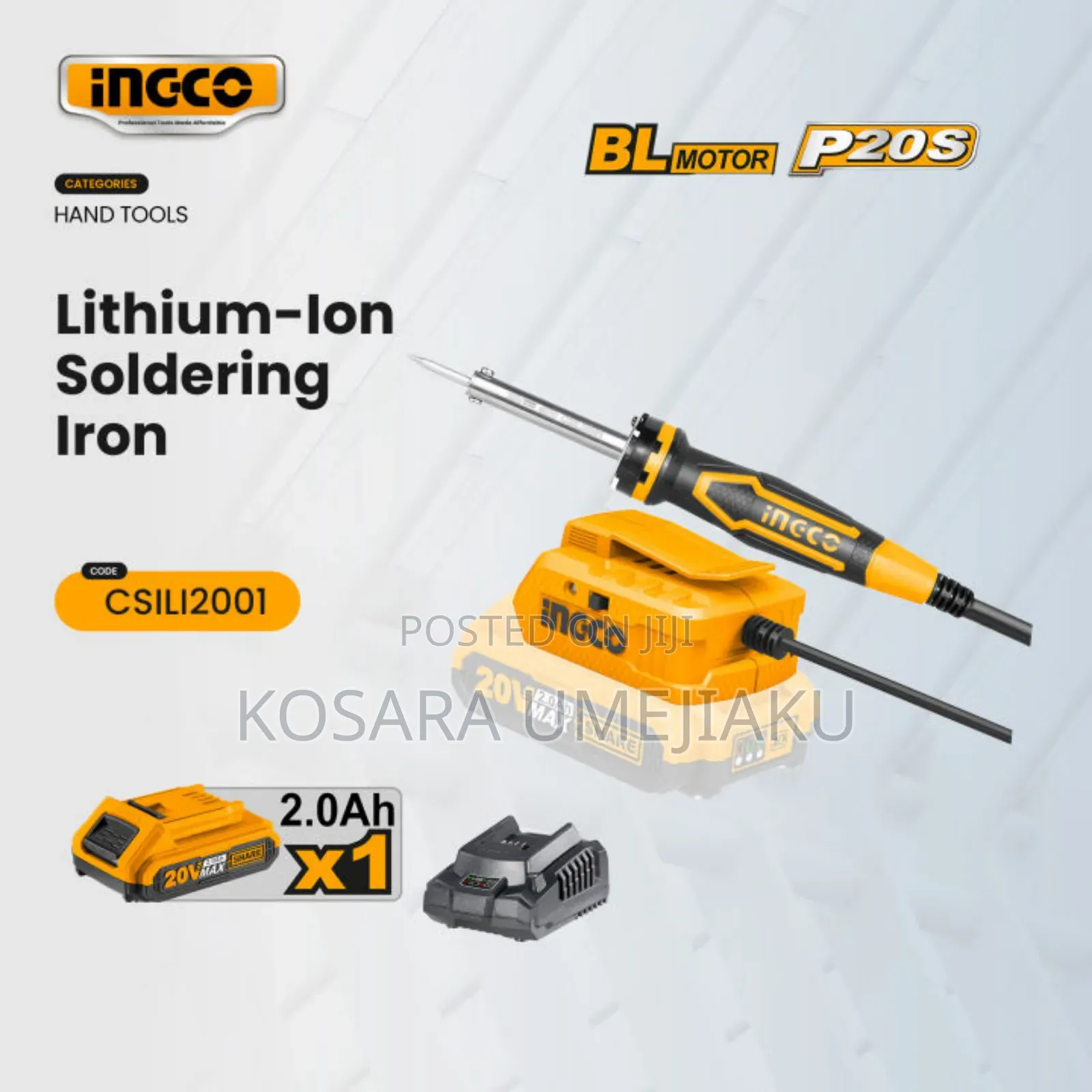 Ingco Cordless Soldering Iron 20v
