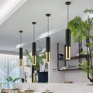 Modern Ceiling Lamp Wire Chandelier Cylindrical Long Tube Chandelier