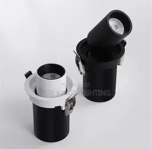 Round Square Adjust Stretchable Recessed Cob Ceiling Spotlight Kitchen