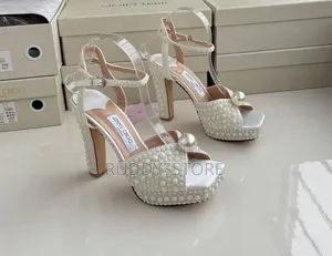 Luxury Jimmy Choo Pearl Heels | Elegant Bridal Party Shoes
