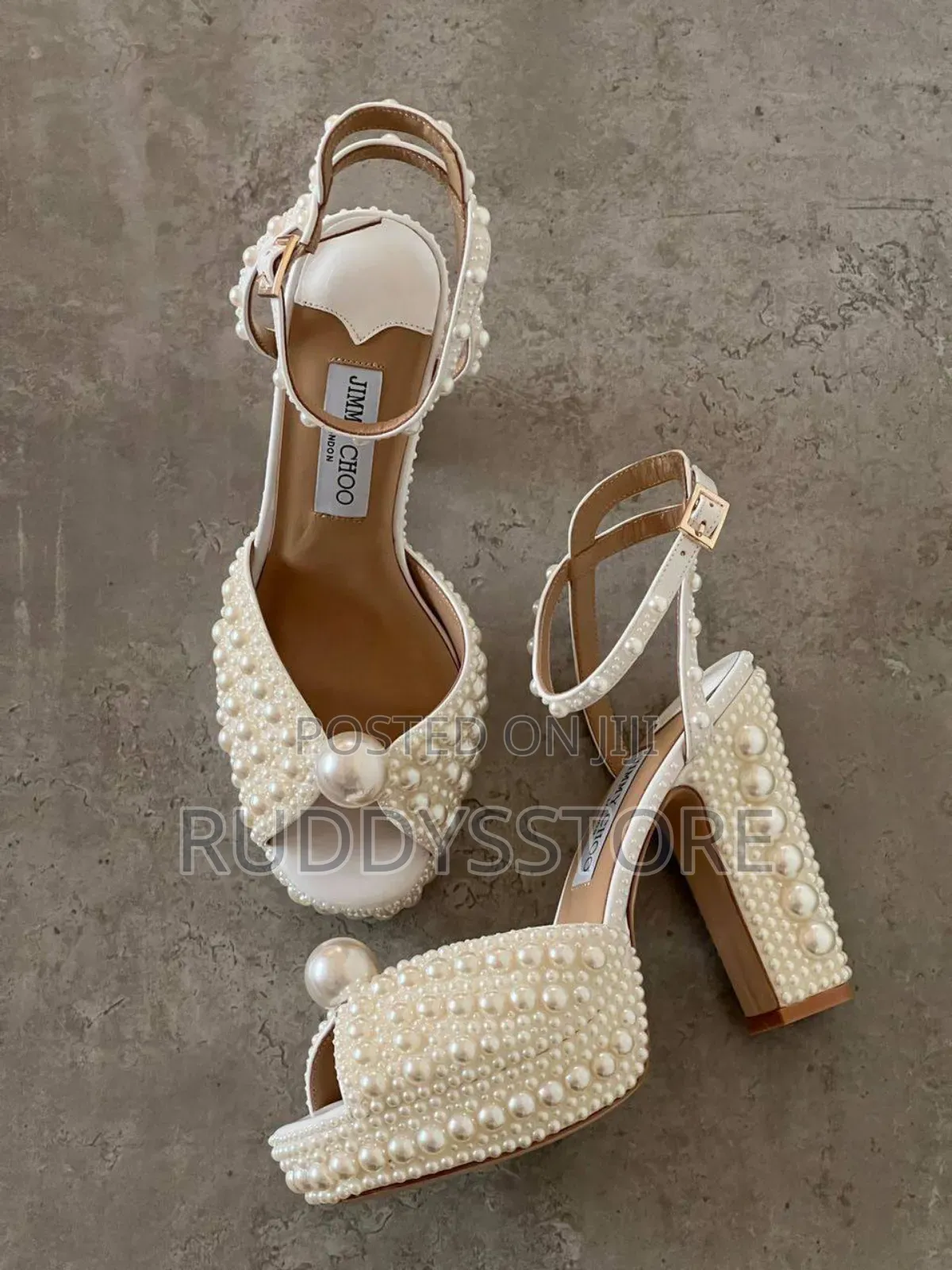 Luxury Jimmy Choo Pearl Heels | Elegant Bridal Party Shoes