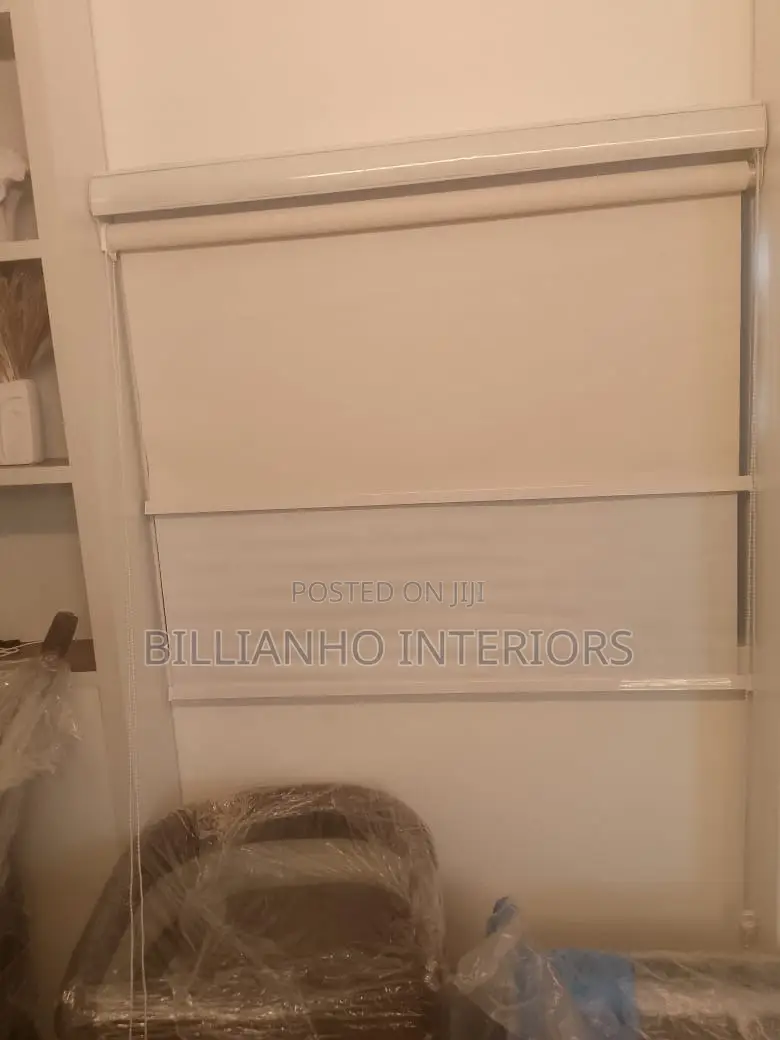 Blackout and Sunscreen Roller Blinds in One Window