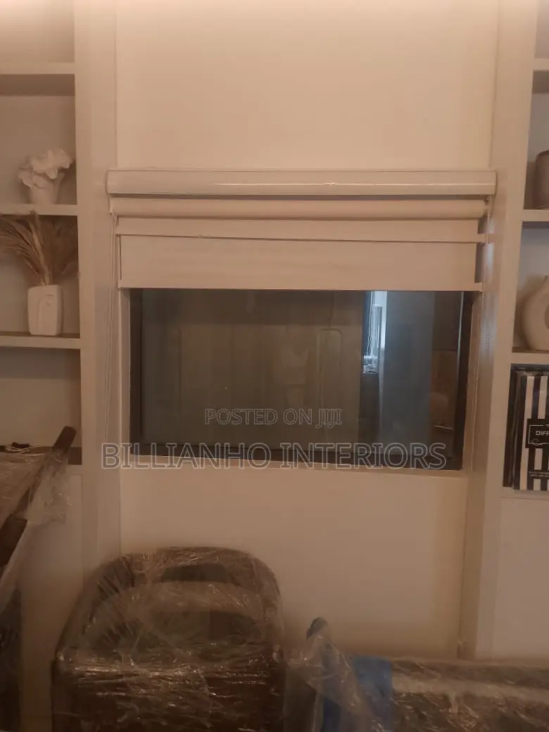 Blackout and Sunscreen Roller Blinds in One Window