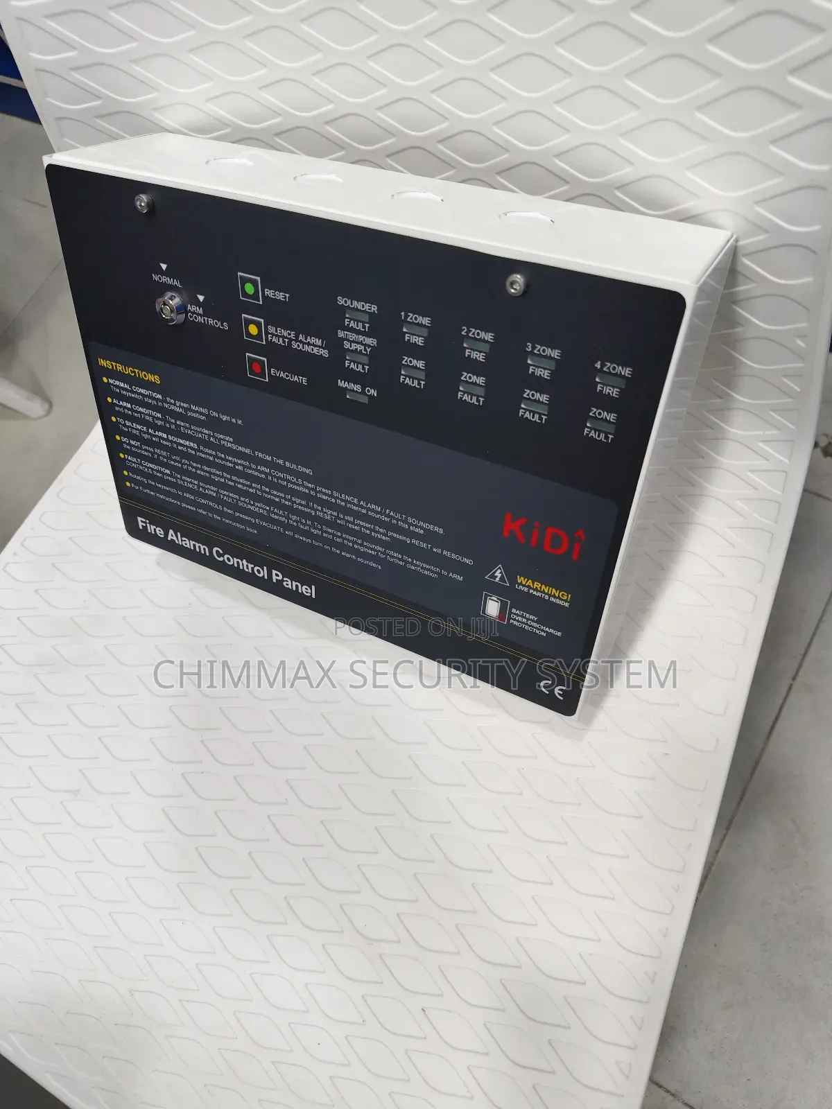 2 Zone Kidi Conventional Fire Alarm Control Panel