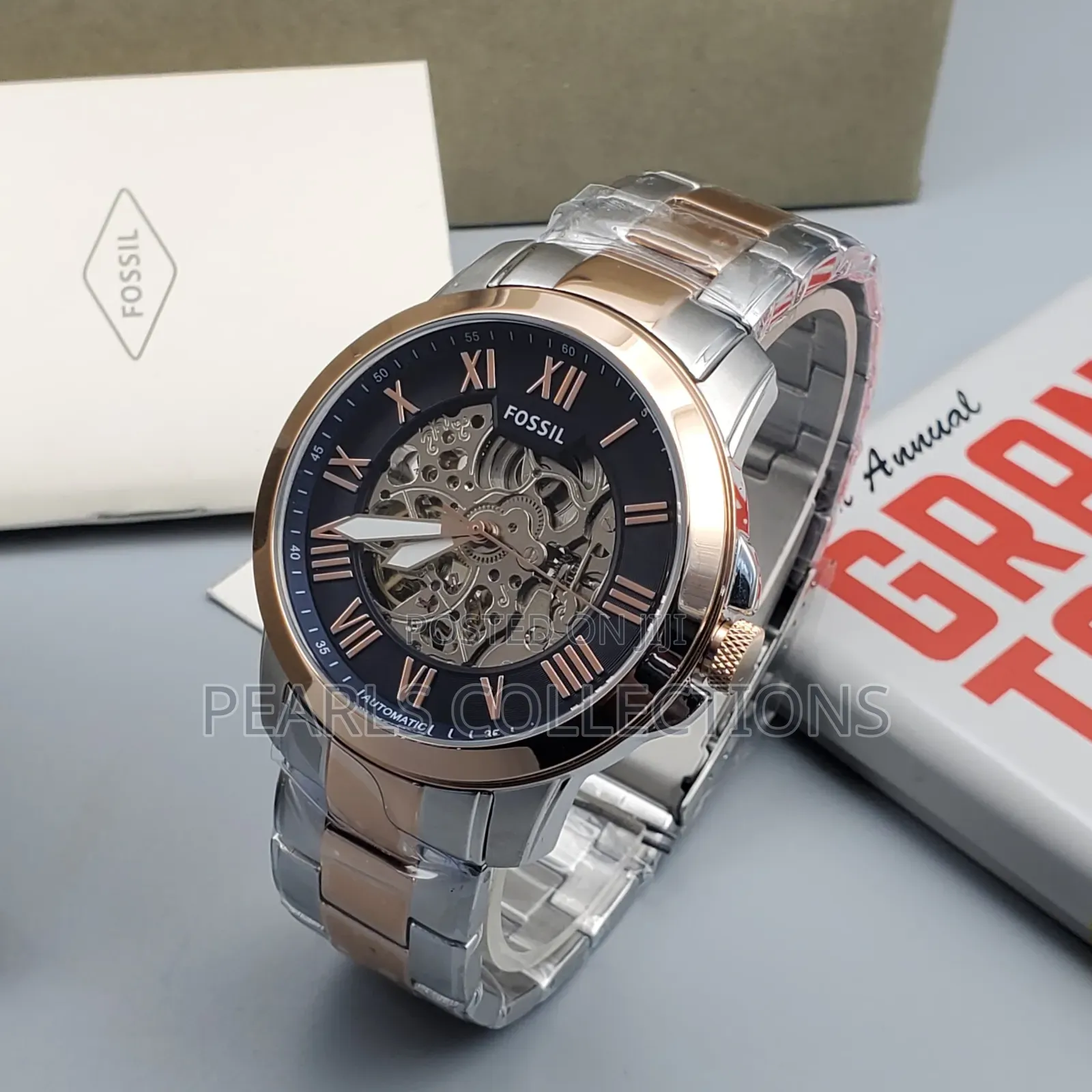 Fossil Automatic Black Chain Watch