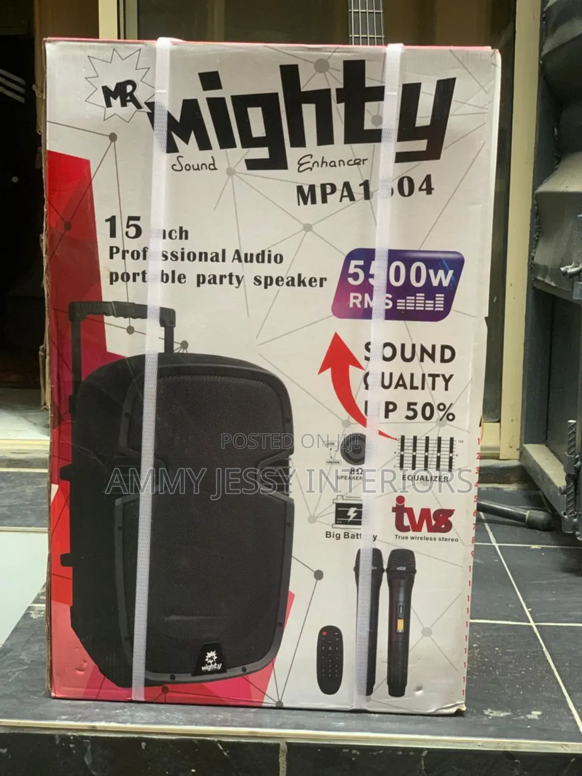 Model Mighty Portable Party Speaker 15 Inches